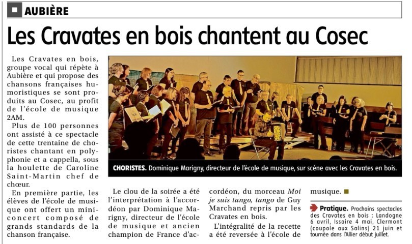 La Montagne - Compte-rendu  Aubiere-15-03-2024