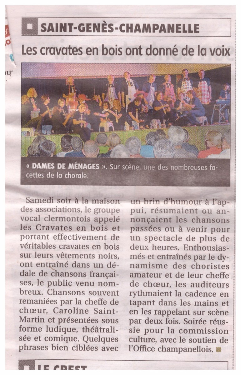 La Montagne - Compte-rendu Saint Genes Champanelle 27-09-2016