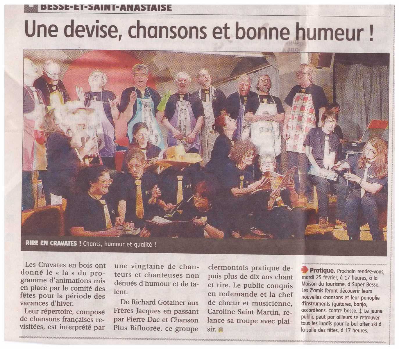 La Montagne - Compte-rendu Besse 19-02-2014