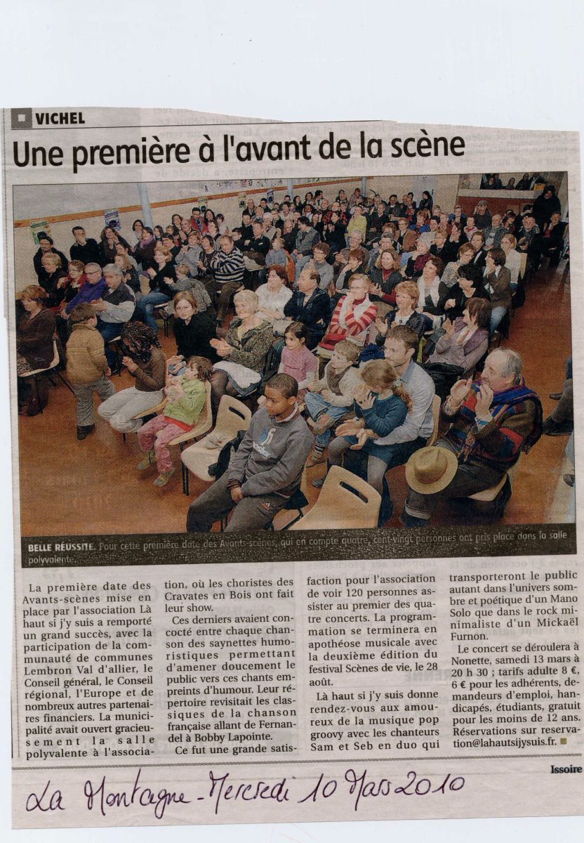 La Montagne - Compte-rendu Perrier 10-03-10