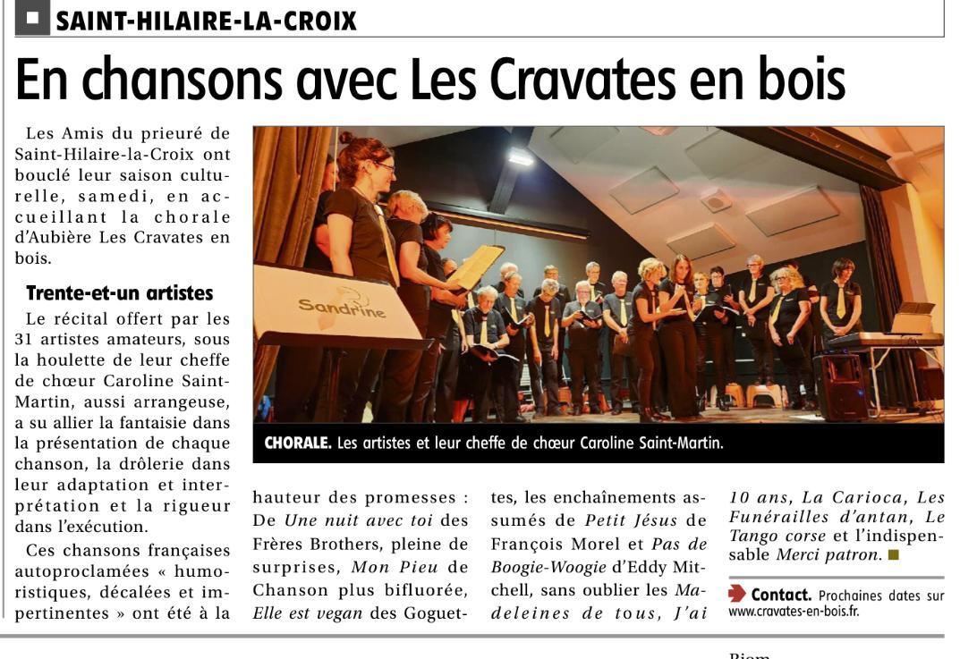 La Montagne - Compte-rendu Saint-Hilaire-La-Croix - 11-10-25
