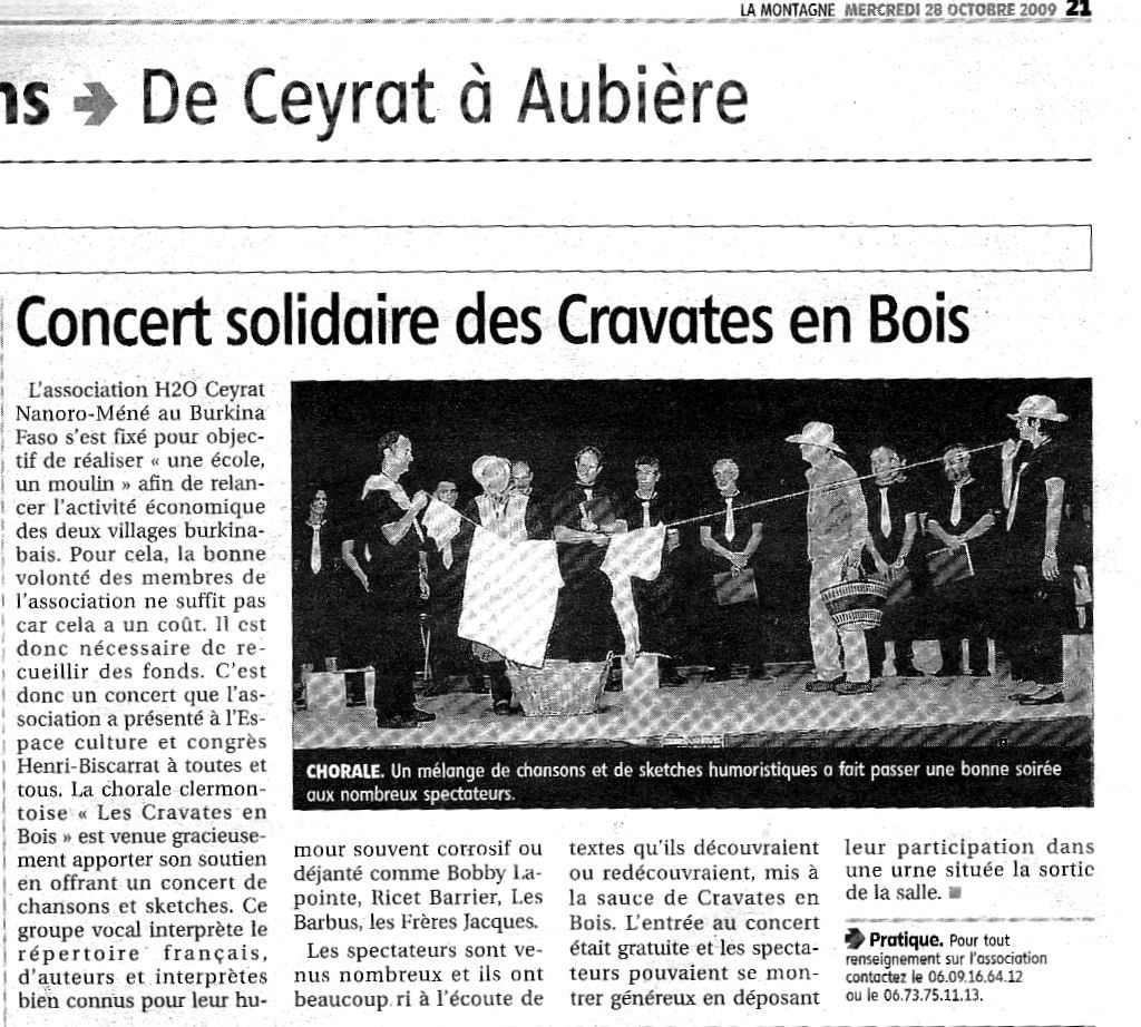 La Montagne - Compte-rendu Ceyrat-28-10-2009