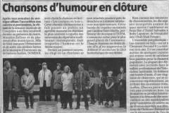 La Montagne - Compte-rendu Courpiere-Mai-2004